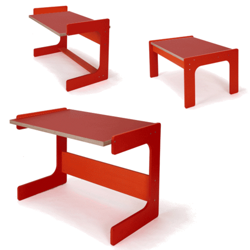 RedLino Schreibtisch für Kinder:rot/orange